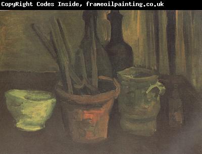 Vincent Van Gogh Still Life with Paintbrushes in a Pot (nn04)